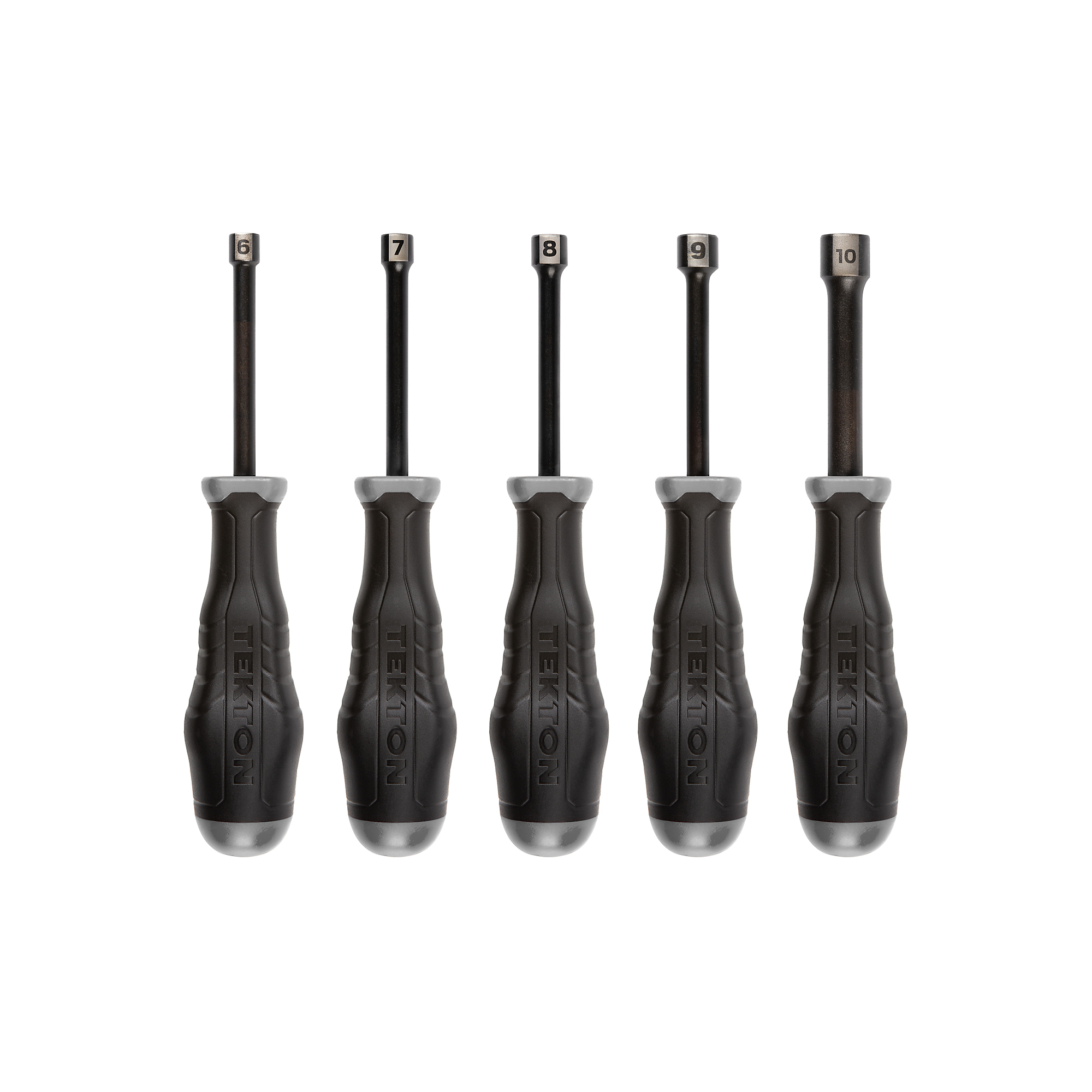 TEKTON High-Torque Black Oxide Blade Nut Driver Set, 5-Piece (6 - 10 mm) | DHD91201